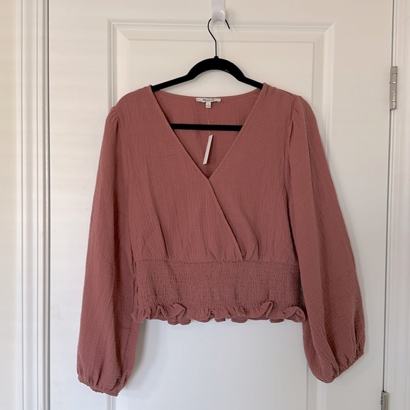 NWT! Madewell Julienne Smocked Waist Top - Picture 3 of 6